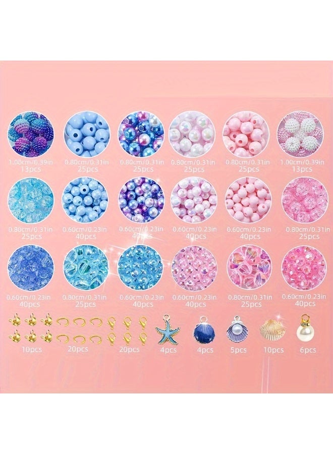 Capstro Marine Colorful Imitation Pearl Beads Kit – (790pcs) | DIY Bracelet & Jewelry Making Box | Multicolor Craft Pearls for Kids, Teens & Adults | Handmade Accessories & Creative Art Projects - Image 2